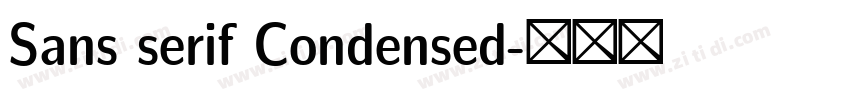 Sans serif Condensed字体转换 Sans serif Condensed字体转换